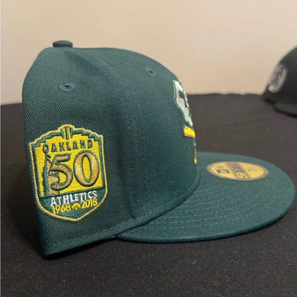 BNWT New Era Oakland A’s 50th Anniversary 59FIFTY Fitted Hat 7 3/8